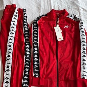 New KAPPA brand red track suit.